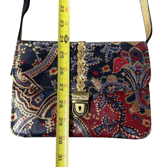 Patricia Nash Floral Leather Crossbody Shoulder Bag Purse Removable Strap Clutch - Picture 12 of 12